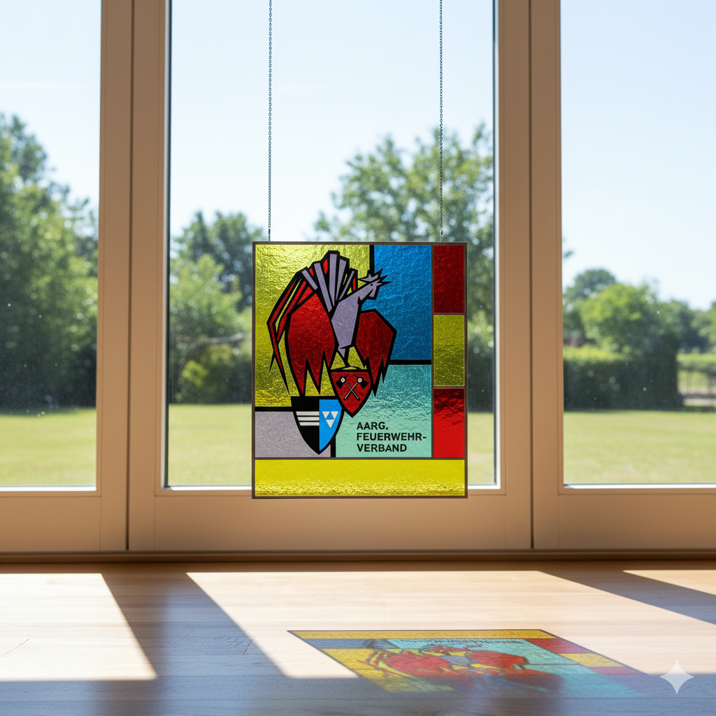 1903AF Widmung - Wappenscheibe – mit persönlicher Widmung und Dank